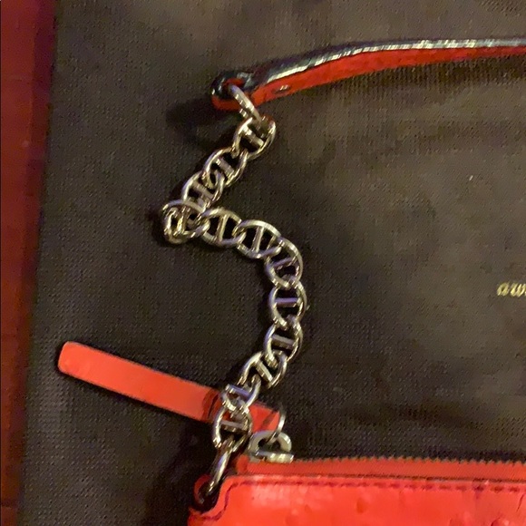 Kate Spade Clutch. Coral and Gold with Dust Bag - Picture 3 of 7